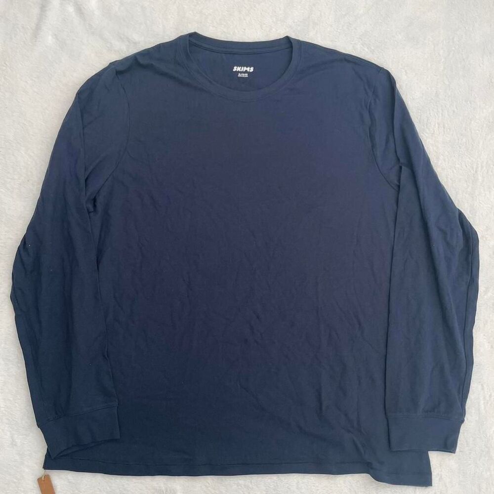 New with Tags SKIMS Cotton Long Sleeve T-Shirt Size XL